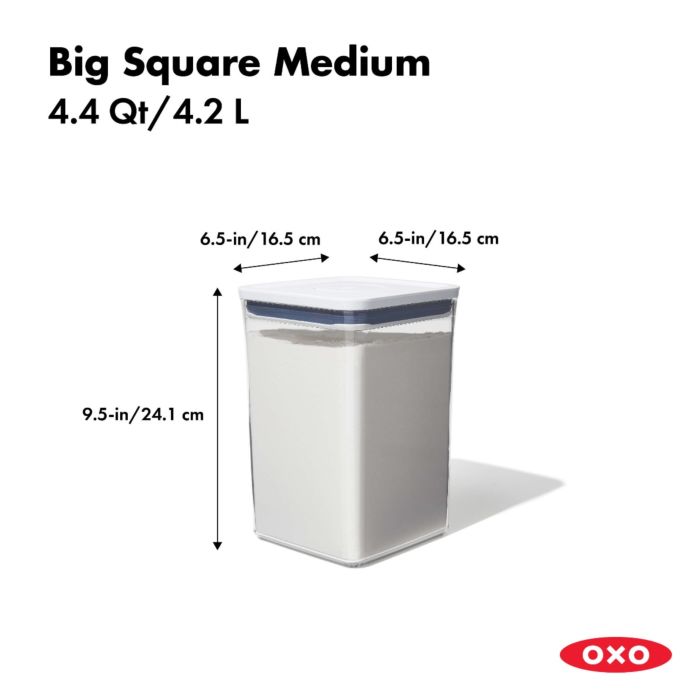 Tarros Cuadrados Big Pop 4.2L - Oxo Good Grip