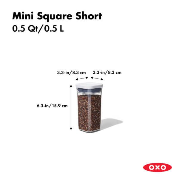 Tarros Cuadrados Mini Pop 0.5L - Oxo Good Grip