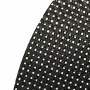 Individuales Circulares - Rafia Full Black (6und)
