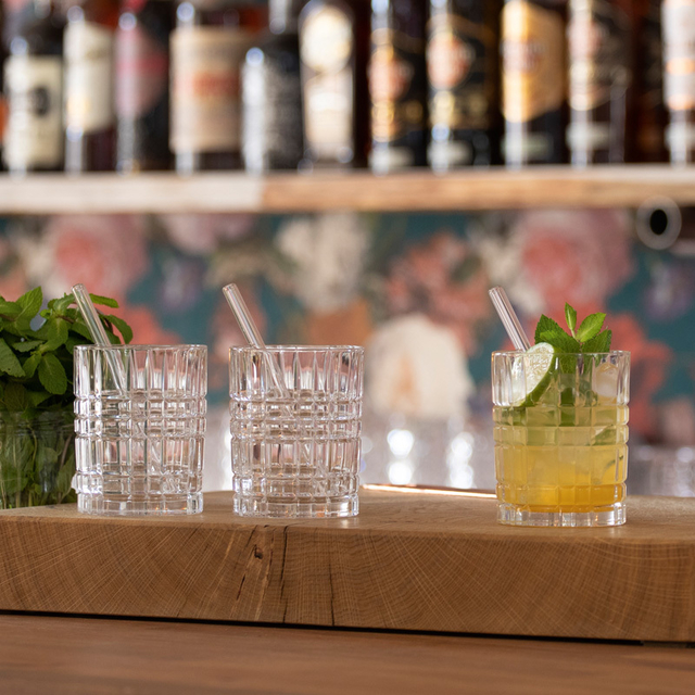 Set Vasos Cortos Taste Good + Sorbete Cristal + Cepillo - Nachtmann