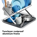Escurridor de Platos c/estante plegable - Oxo