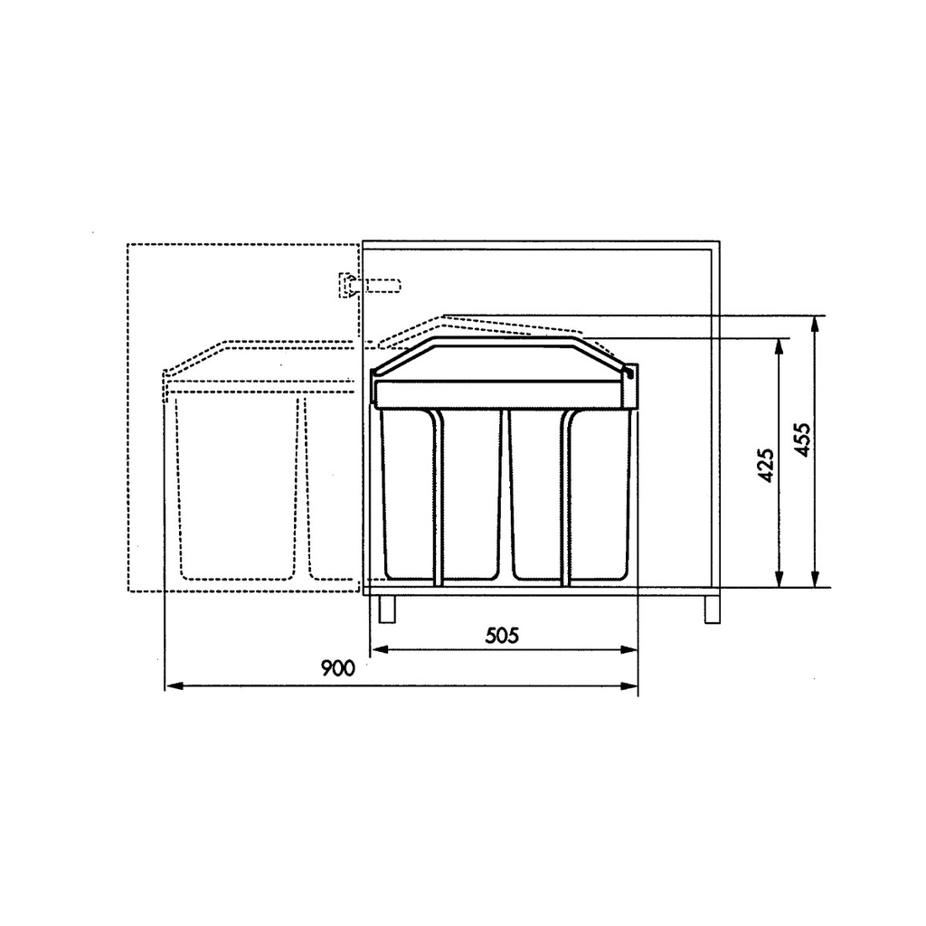 Cesto Multibox Duo L - Hailo