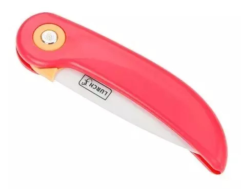 Cuchillo Navaja retractil de Ceramica AMARILLO - NARANJA - ROSA - FUCSIA - Lurch