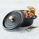 Cocotte Round 14 cm Black  - Staub