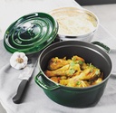 Cocotte Round 22 cm Basil   Staub