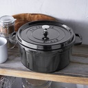 Cocotte Round 24 cm Black - Staub