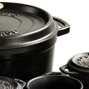 Cocotte Round 26 cm  Black - Staub