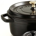 Cocotte Round 26 cm  Black - Staub