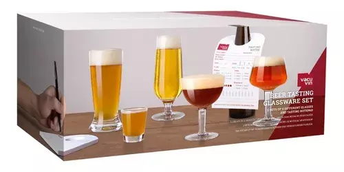 Set x (2und) de 5 Vasos de Cata para Cerveza - Vacu Vin