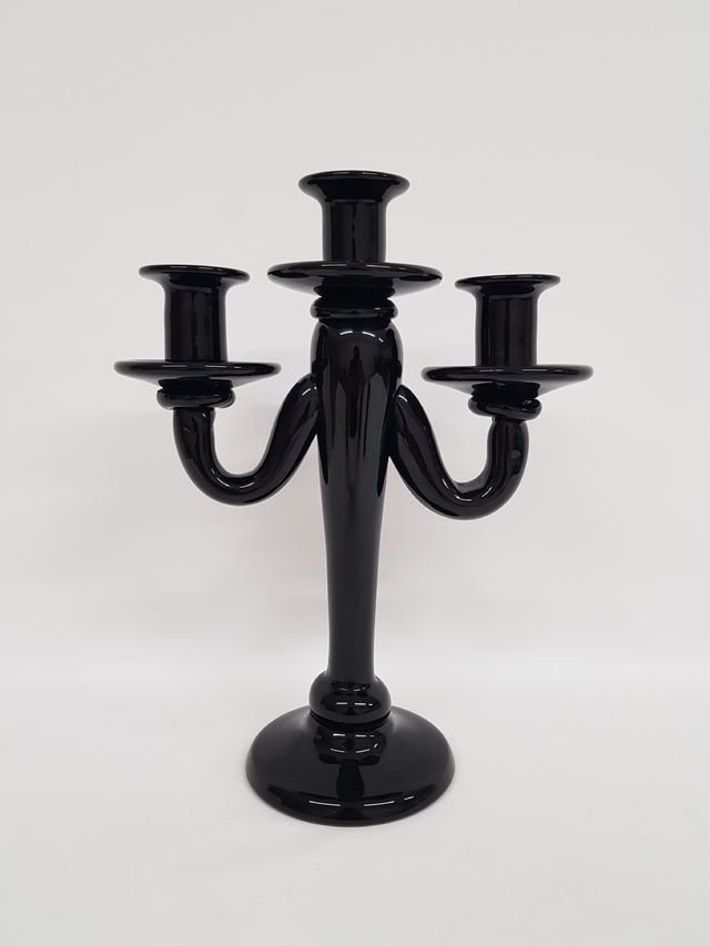 Candelabro Vidrio - Black