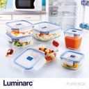 Set x 3 Contenedores Cuadrados (380 + 760 cc + 1,22 l) - Luminarc 