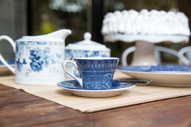 Taza Café c/Plato - Blue Print