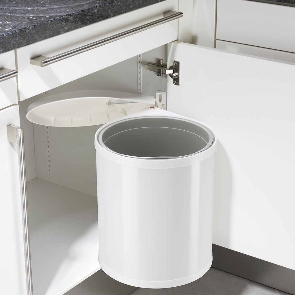 Cesto Bajo Mesada Compact Box M Blanco - Hailo