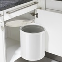 Cesto Bajo Mesada Compact Box M Blanco - Hailo