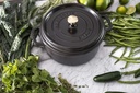 Cocotte Round 22 cm Black - Staub