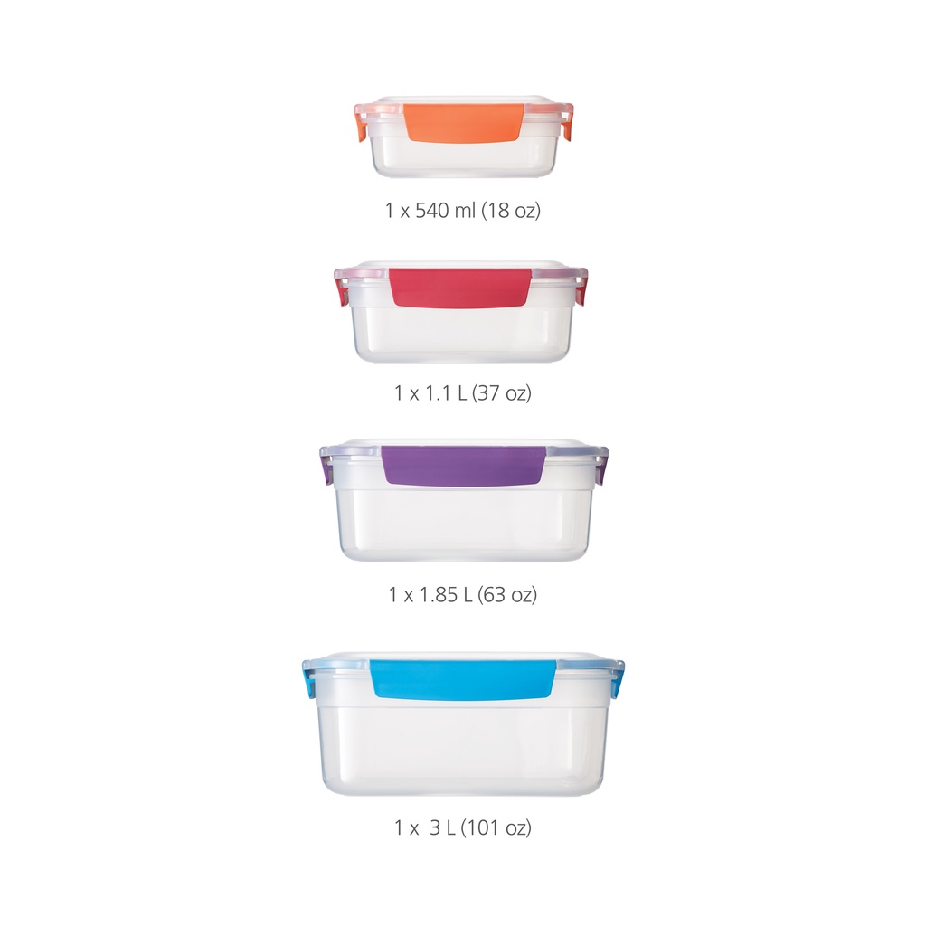 Contenedores Multicolor Set x (4und) - Joseph Joseph