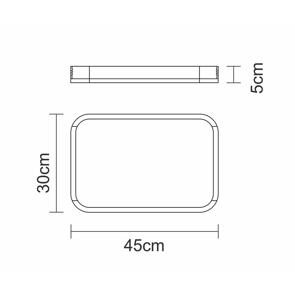 Bandeja p/Servir 46x30x5cm - Tramontina