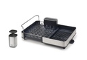 Set Escurridor de Vajilla Extensible + Bomba de jabón de Acero - Joseph Joseph