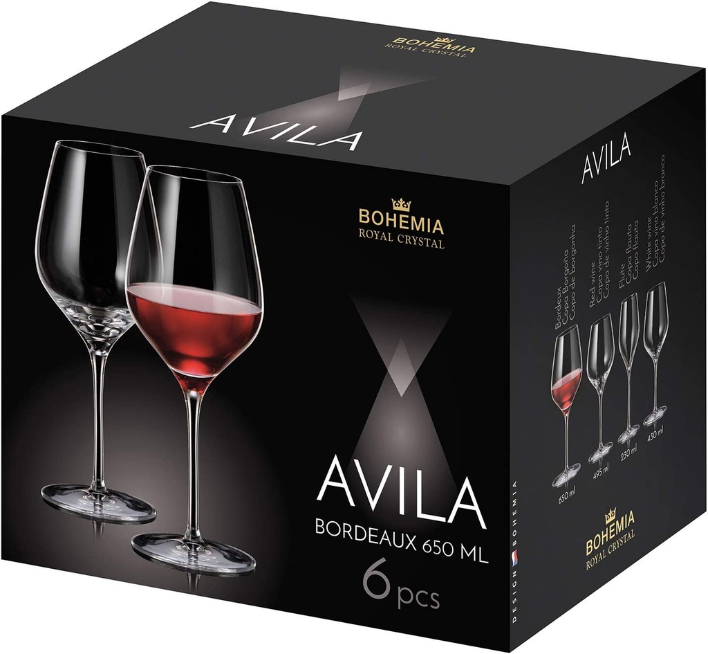 Copa 650ml Set x 6 (und) - Avila Bohemia