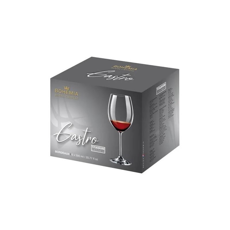 Copas Gastro Vino 590ml - Bohemia (6 und)