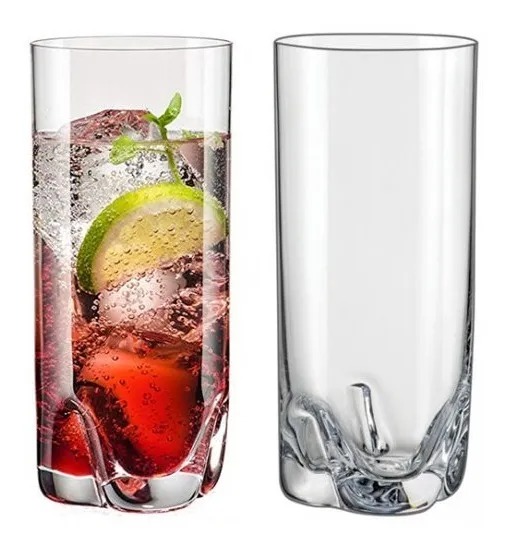 Vaso Trago Largo Trio 450ml (6und) - Cristal Bohemia