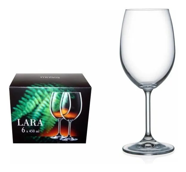 Copa Vino Lara 450ml x (6und)- Cristal Bohemia