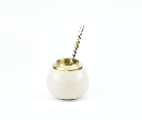 Mate Liso Marfil - Dorado