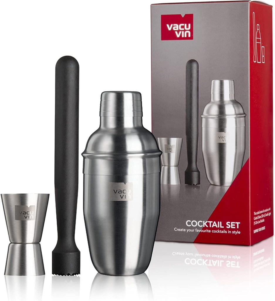 Set Coctelería Profesional (3Pzas.) -Vacu Vin