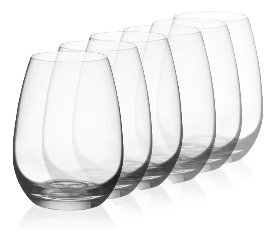 Vaso Stemless Bordeaux 600ml - Cristal Bohemia (6und)