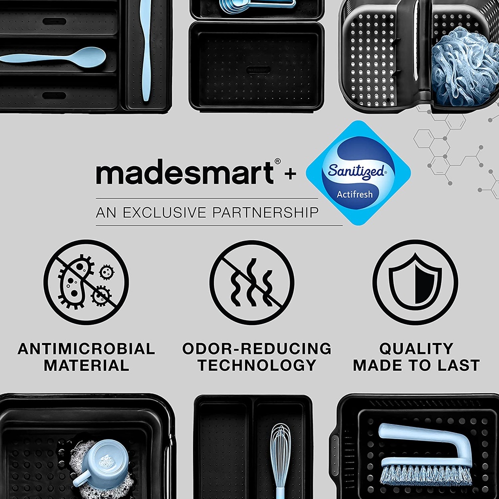 Escurridor de Platos Plegable Antimicrobiano - Madesmart