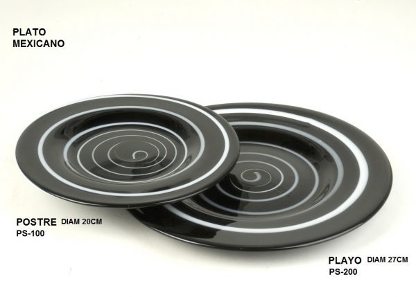 Set Platos Mexicanos - Negros