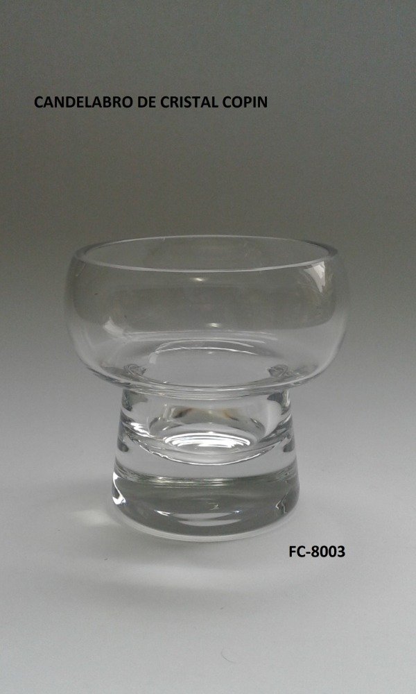 Candelabro/Compotera de Cristal Copin