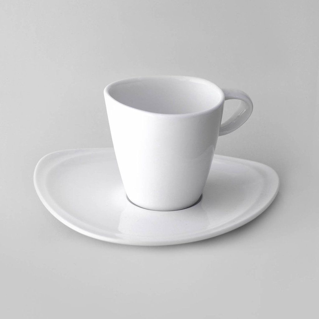Taza Té c/Plato Irregular - Royal Porcelain