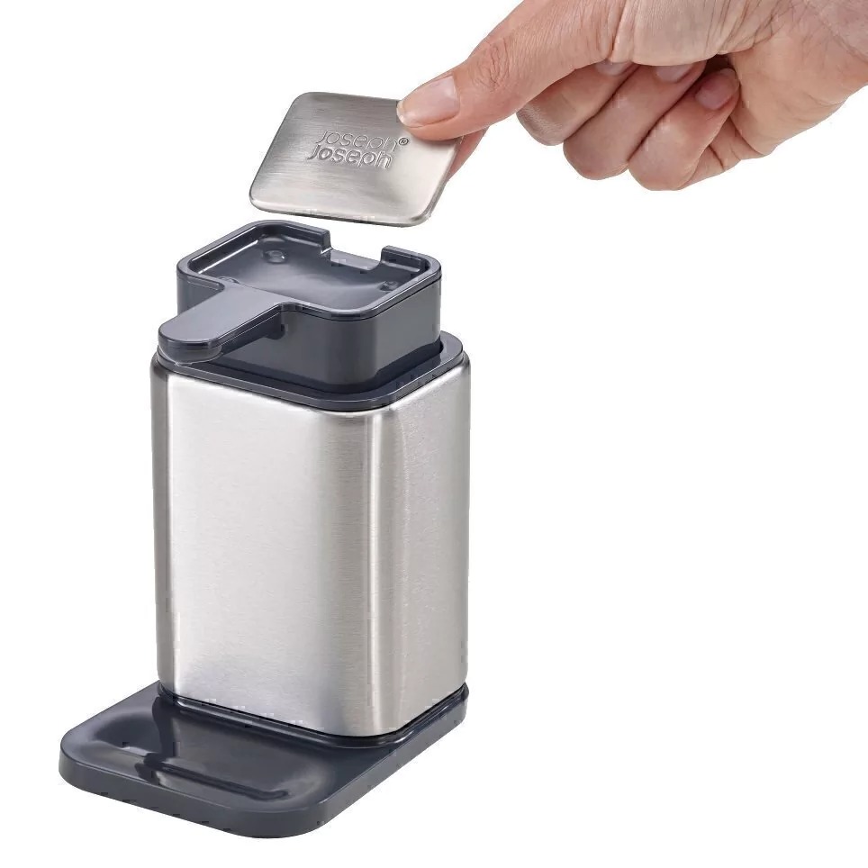 Dispenser + Jabón acero Inoxidable - Joseph Joseph