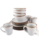 Juego Vajilla Varanus Light Grey - Set x (16pzas)