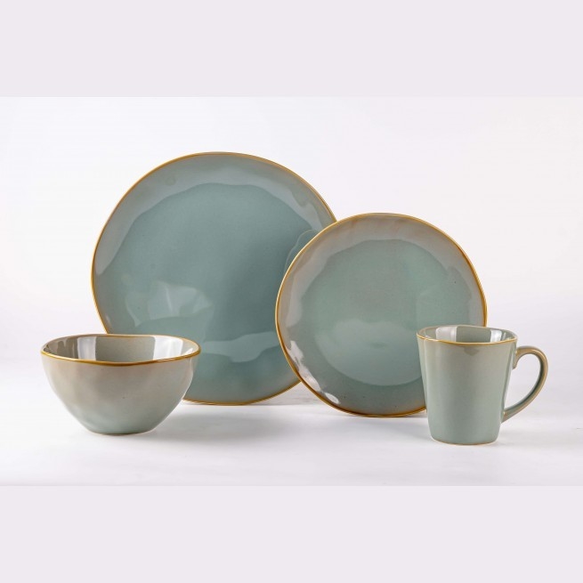Juego Vajilla Green Stone - Set x (16 Pzas)