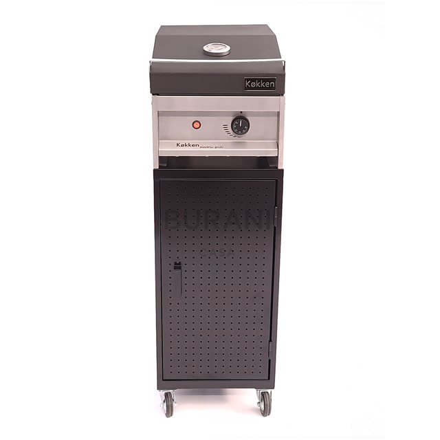 Electric Grill 35 x 60 Tapa Negra - C/Carro