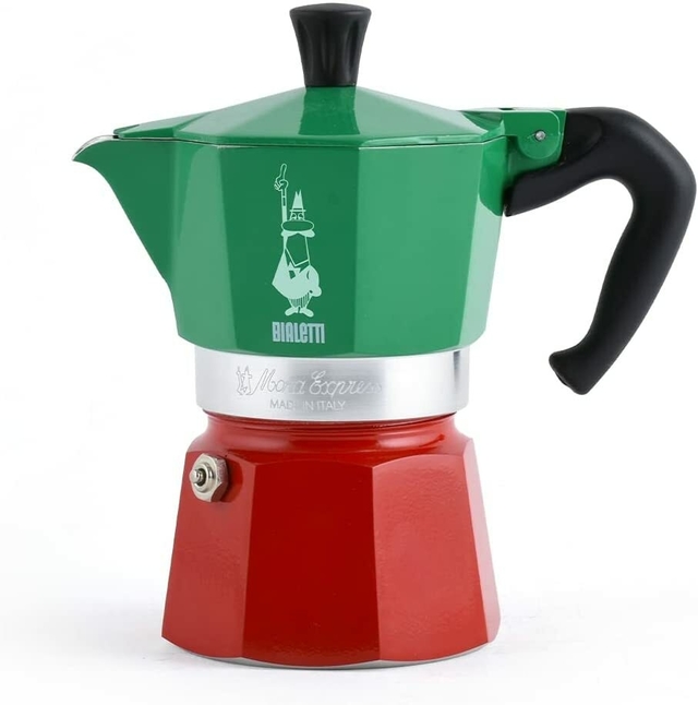 Cafetera Moka Express Tricolor 3 pocillos - Bialetti