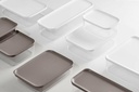 Set Food Container White (4 und) - Litem