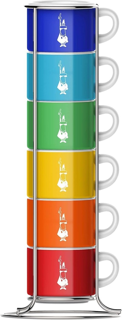 Tazas Apilables Color 45 ml Set x (6und) - Bialetti