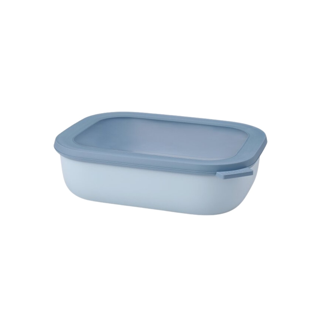 Bowl Cirqula Rectangular Bajo 2000 ml Nordic Blue - Mepal