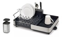 Escurridor de Platos Extensible Acero + Dispenser de Jabón - Joseph Joseph