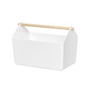 Wooden Handle Basket White - Litem