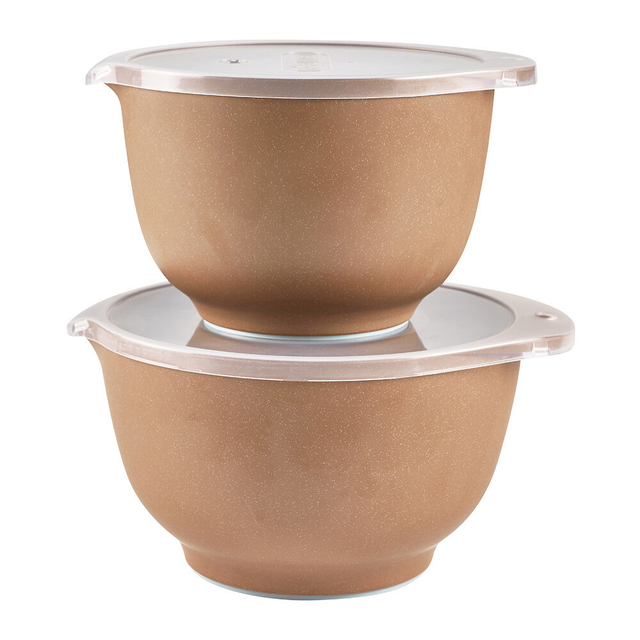 Set Cuencos c/ Tapa Marron - Rosti