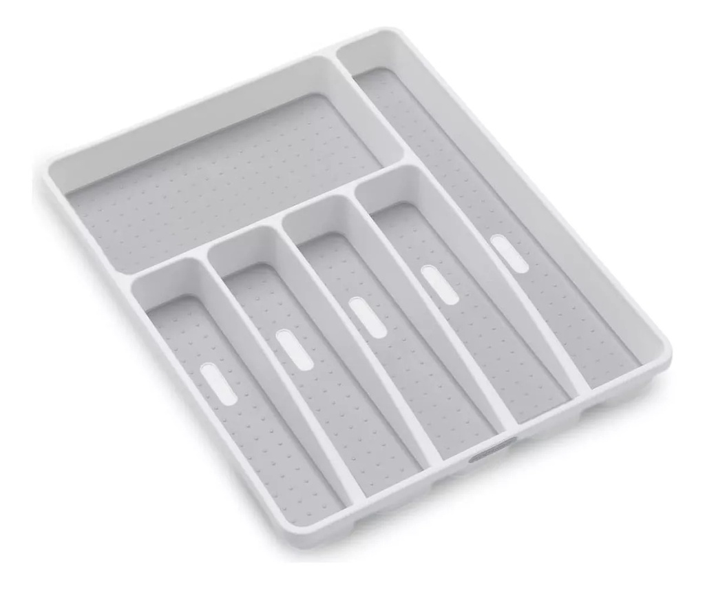 Organizador de Cubiertos 6 Compartimentos White - Madesmart