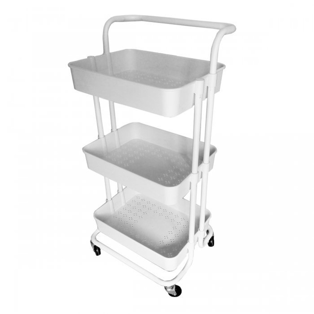 Carro Auxiliar 3 Estantes Multiuso ABS