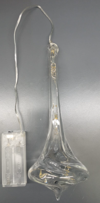 Cairel Colgante Lagrima de Cristal Facetado C/Luz 8X8X22