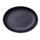 Fuente Oval 36x27 cm Negro Fusión - Rack Porcelain