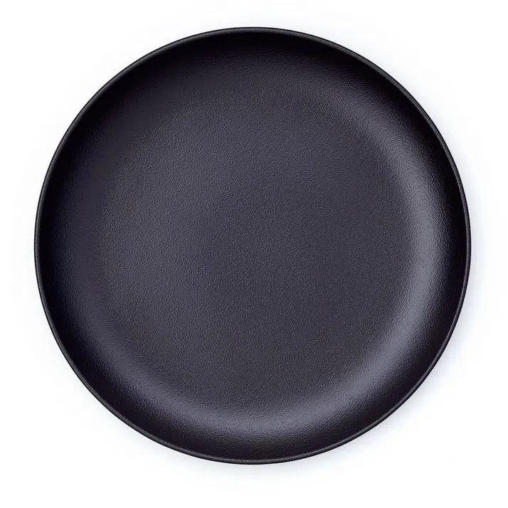 Fuente Redonda 31 cm Negra Fusión - Rack Porcelain