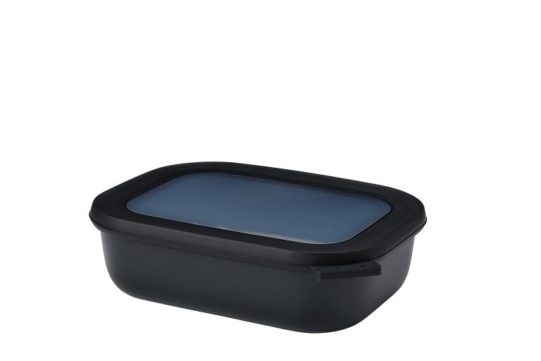 Bowl Cirqula Rectangular Bajo 1000 ml Nordic Black - Mepal